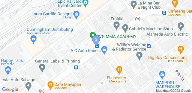 Map to SVG MMA ACADEMY